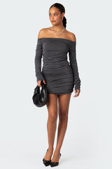 Cyra Ruched Mini Dress