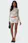 Saga Embroidered Sheer Mini Skirt