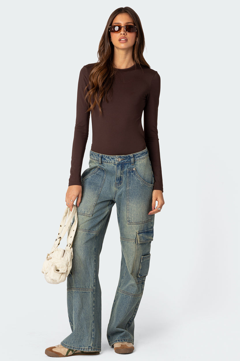 Neta Back Cut Out Bodysuit – edikted