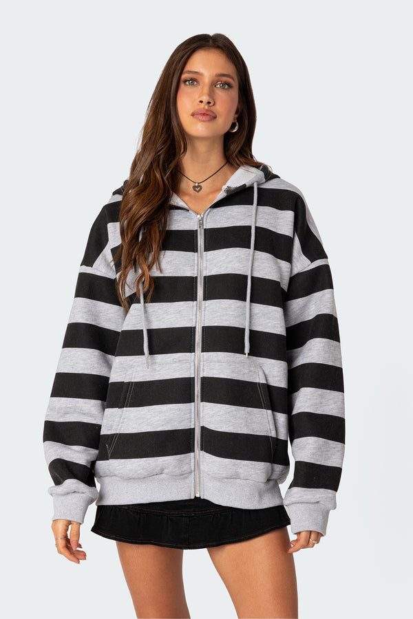 Maritza Oversized Zip Up Hoodie