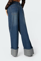 Vesper Cuffed Low Rise Jeans