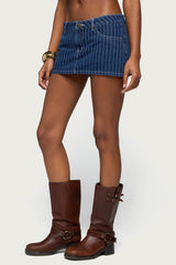 Camelia Denim Mini Skort