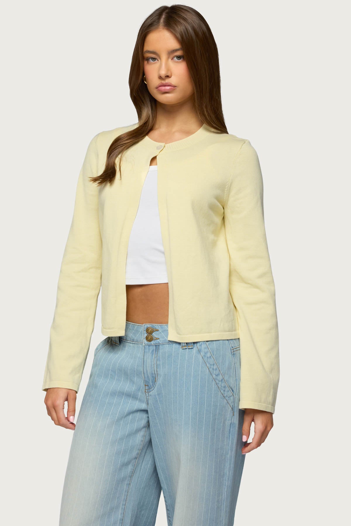 Jenie Split Front Knit Cardigan – edikted