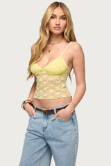 Eira Sheer Lace Tank Top