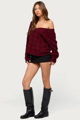 Inga Oversized Cable Knit Sweater