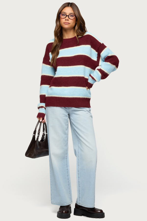 Conrad Striped Knit Sweater