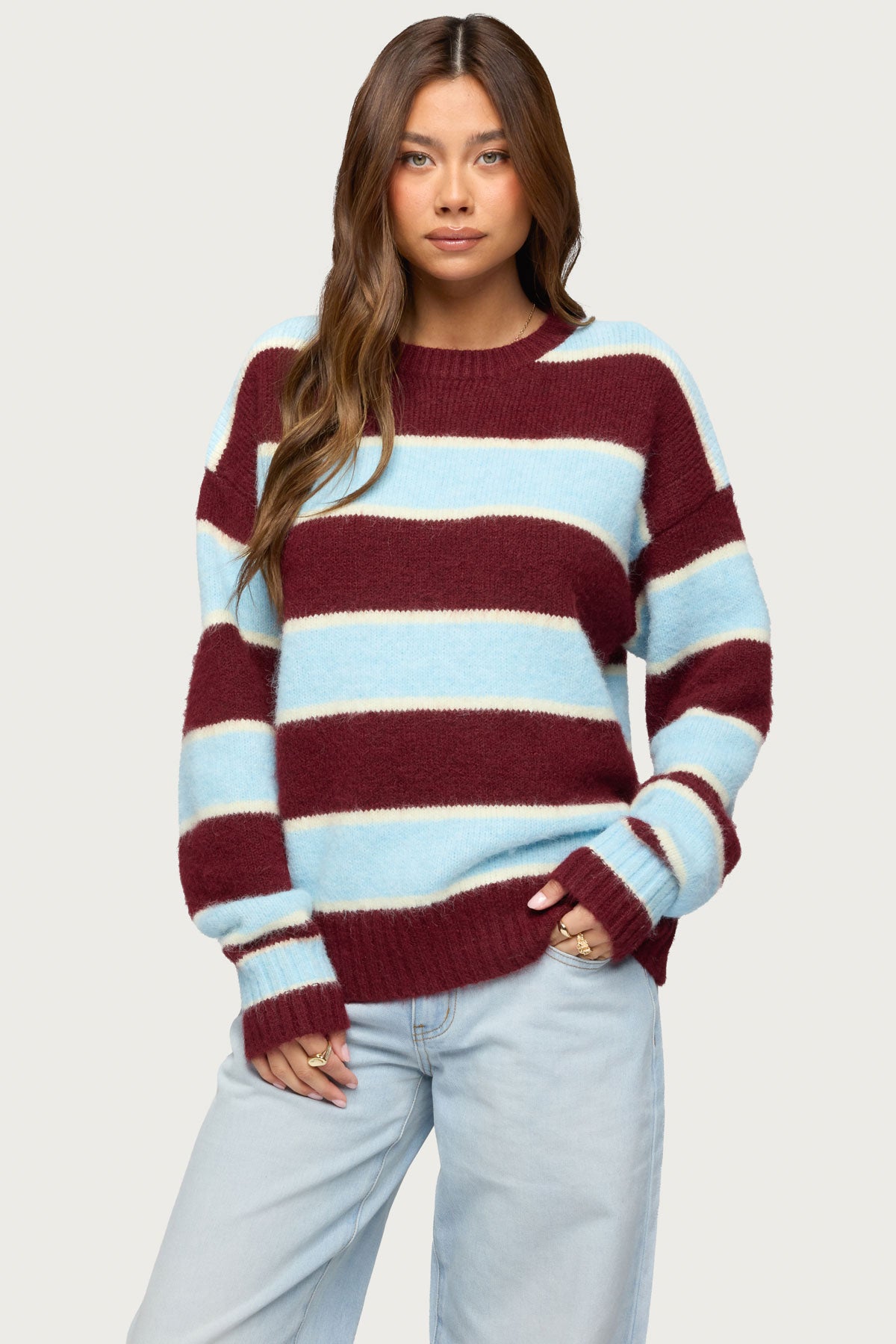 Conrad Striped Knit Sweater