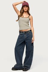 Gretta Striped Ribbed Tank Top