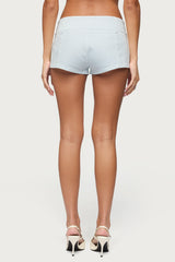 Myah Pinstripe Micro Shorts