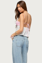 Tilly Mixed Print Top