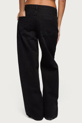 Raelynn Washed Low Rise Baggy Jeans
