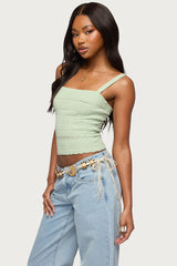 Naia Pointelle Knit Tank Top
