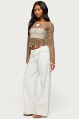 Macarena Crochet Charm Top