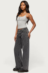 Tall Raelynn Washed Low Rise Baggy Jeans