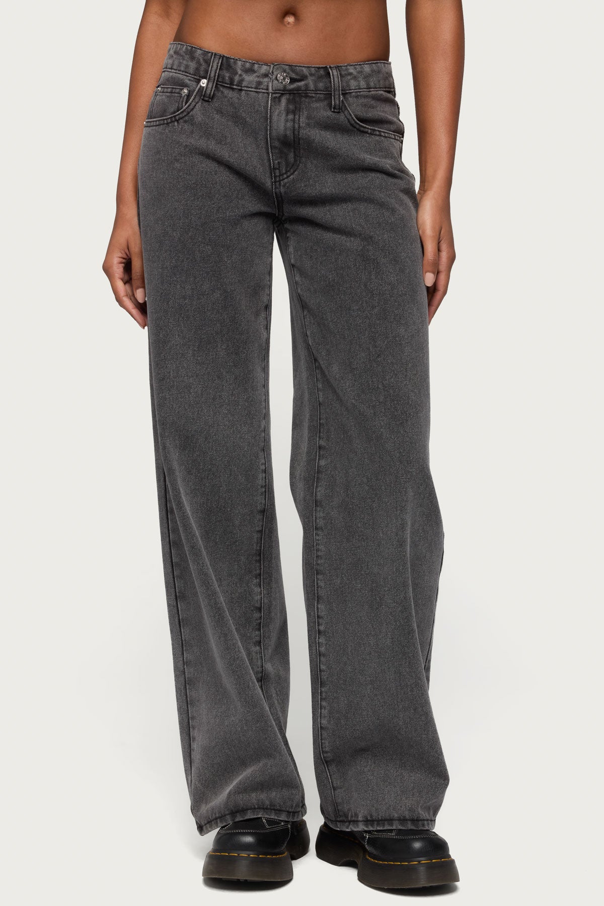 Tall Raelynn Washed Low Rise Baggy Jeans