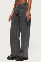 Tall Raelynn Washed Low Rise Baggy Jeans