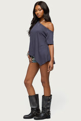 Josy Off Shoulder Handkerchief Top