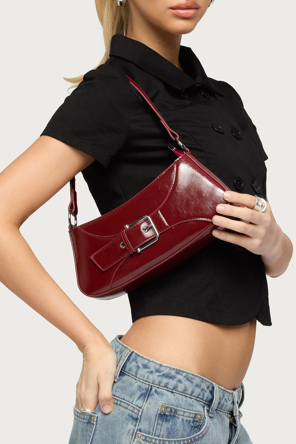 Buckle Up Faux Leather Bag