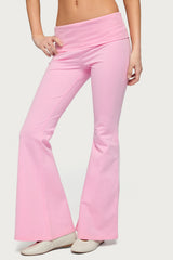 Petite Naomi Foldover Flared Leggings