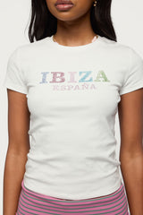 Ibiza Rhinestone T Shirt