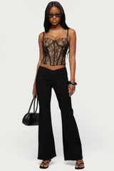 Alyce Crossover Flared Pants