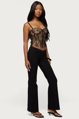 Alyce Crossover Flared Pants