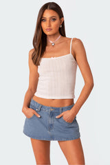 Pointelle Tank Top