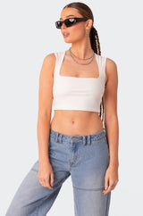 It Girl Square Neck Crop Top