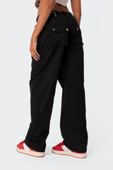 Saphire Low Rise Cargo Pants