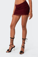 Ariyah Mesh Mini Skirt