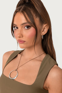 Lasso Pendant Cord Necklace