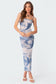 Dolphin Printed Sheer Mesh Maxi Dress