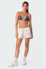 Leslie Linen Look Shorts