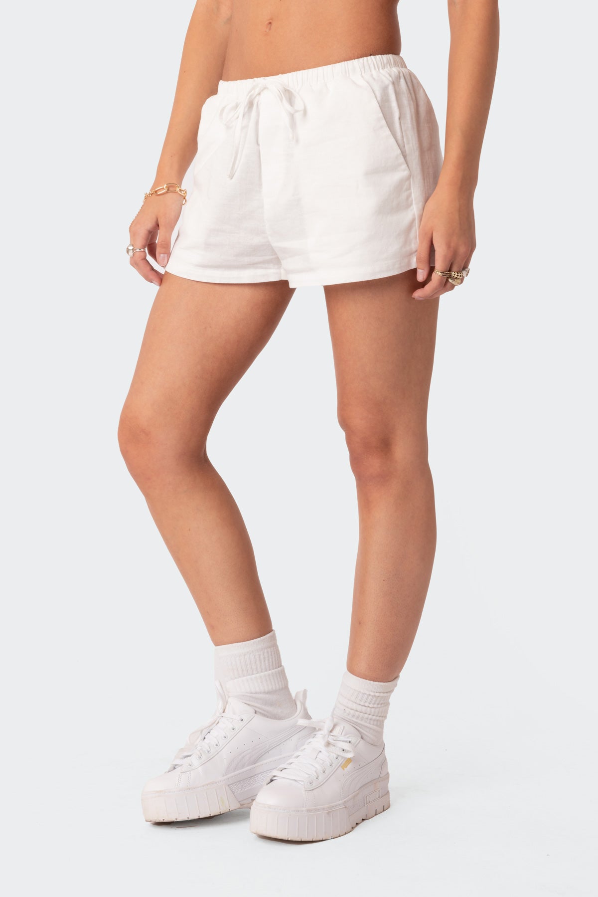 Leslie Linen Look Shorts