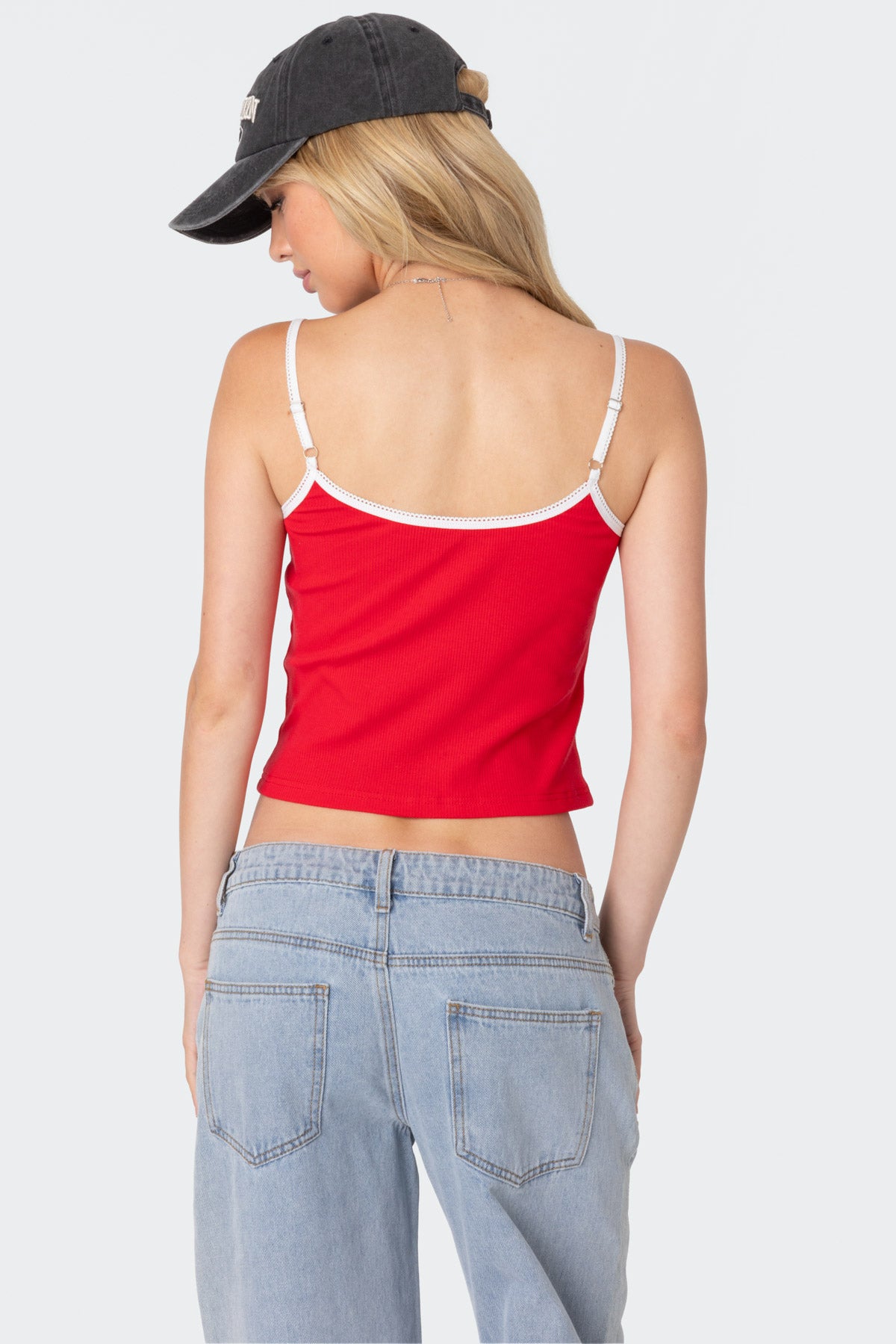 Franky Ribbed Contrast Tank Top