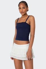 Looped Neckline Tank Top