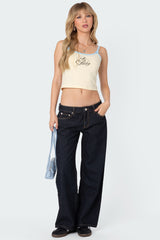 Petite Raelynn Washed Low Rise Jeans