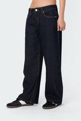 Petite Raelynn Washed Low Rise Jeans