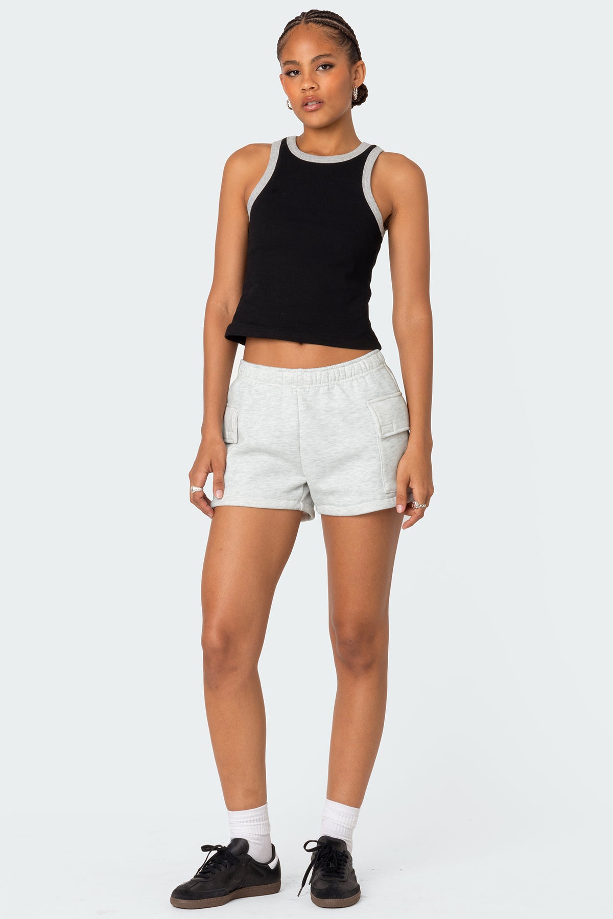 Wes Contrast Ribbed Tank Top