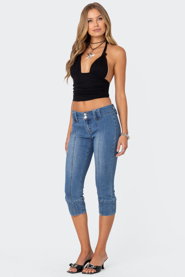 Lillie Knotted Halter Top