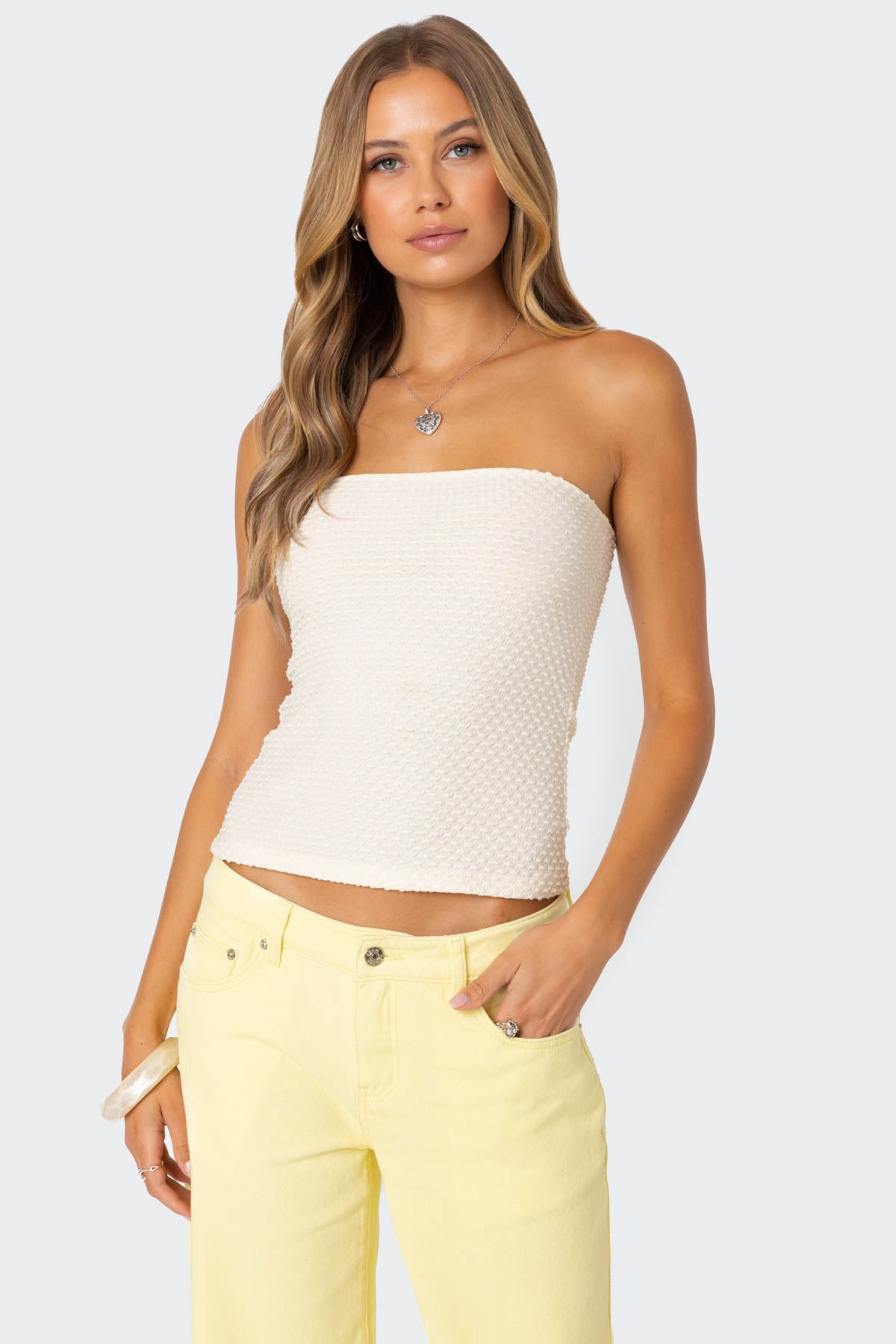 Albina Textured Tube Top