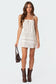 August Cotton Lace Mini Dress