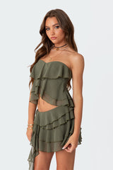 Nico Ruffled Strapless Top