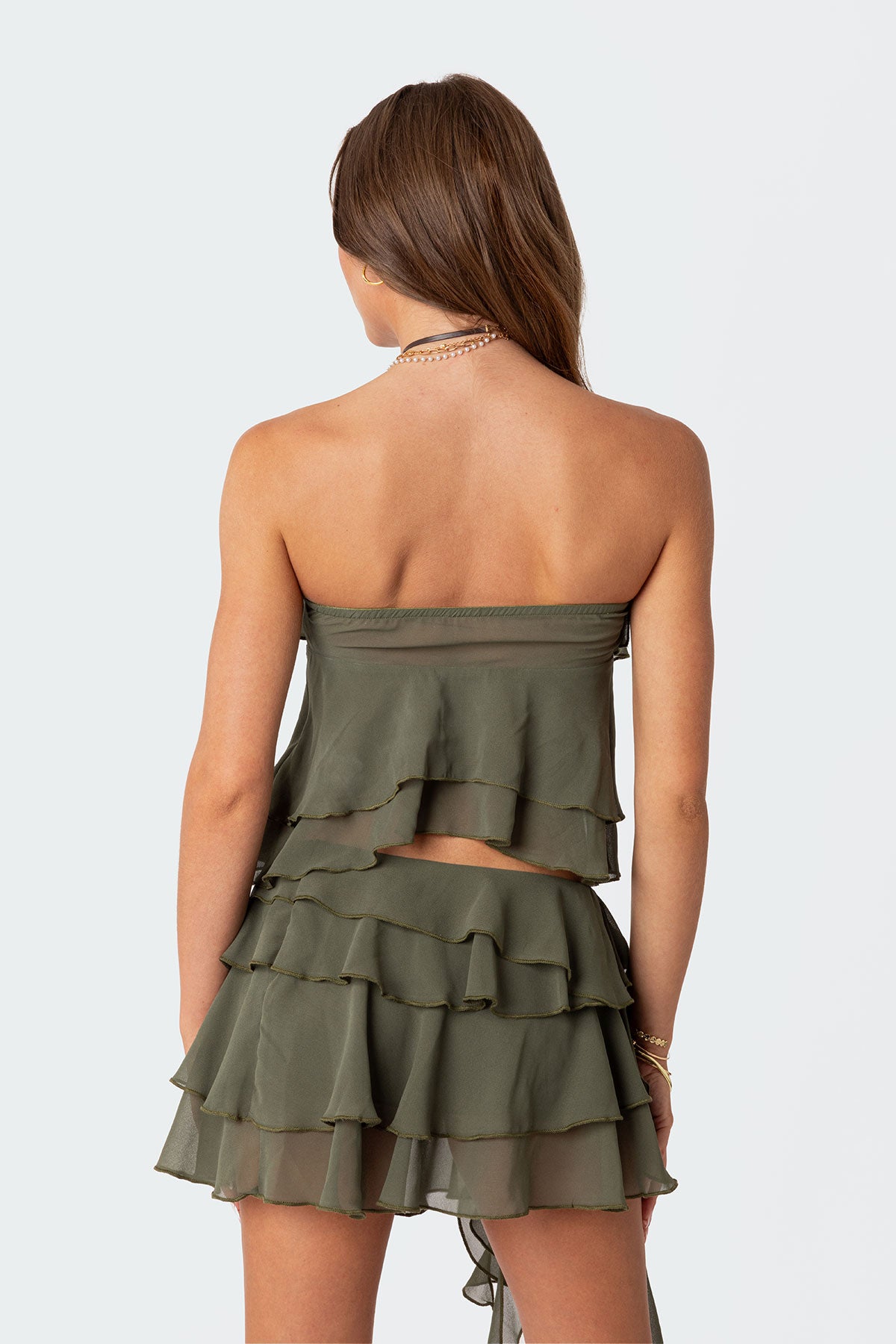 Nico Ruffled Strapless Top