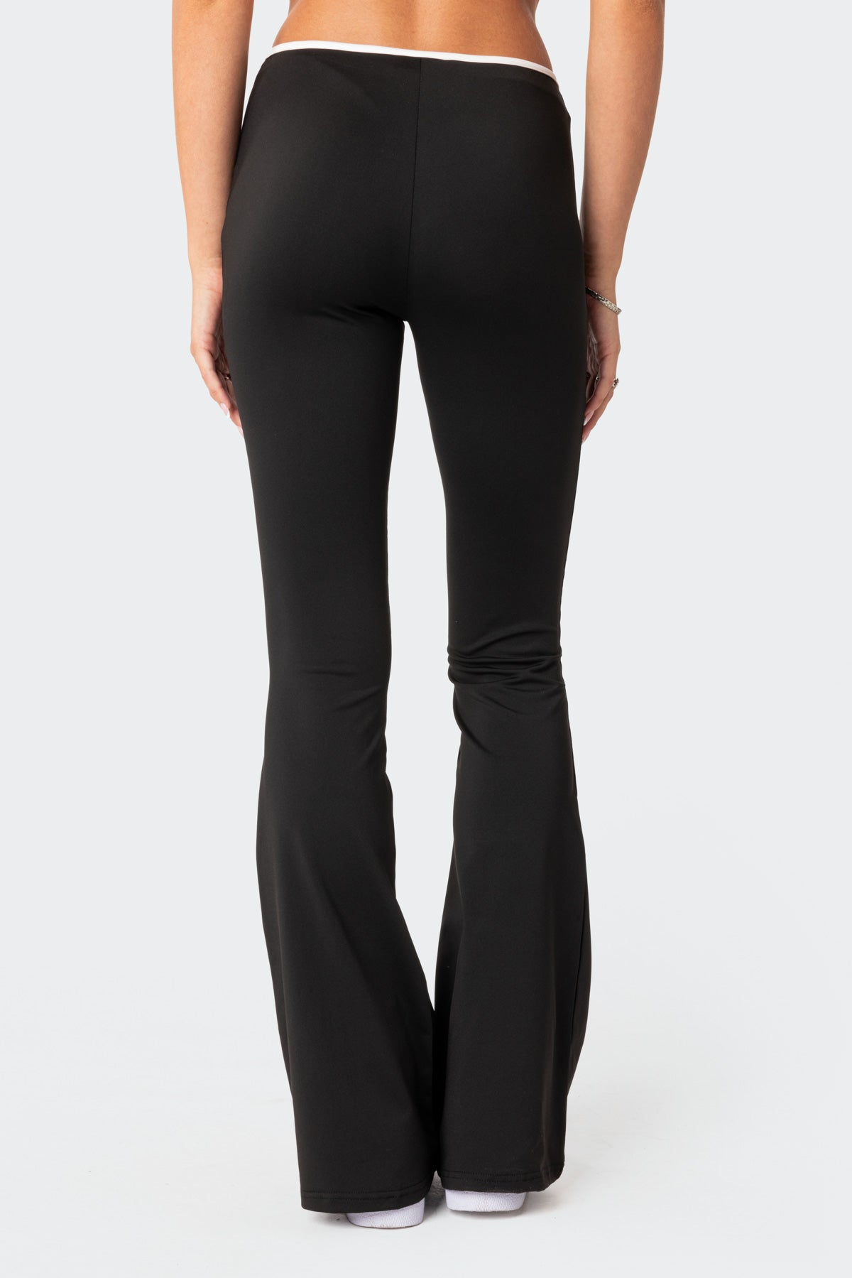 Leighton Contrast Tie Flared Pants
