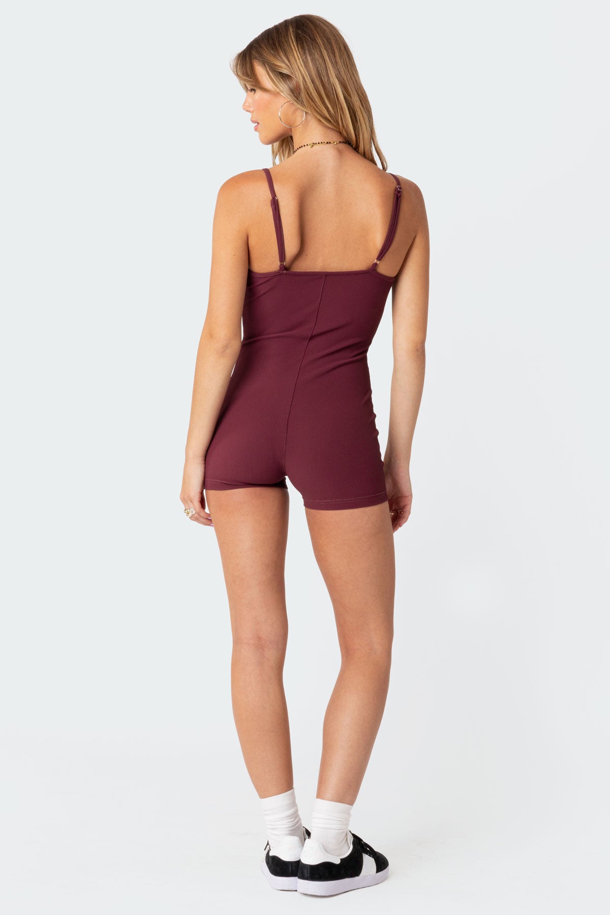 Henley Ribbed Romper