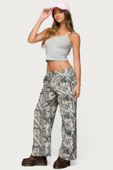 Camo Straight Leg Sweatpants
