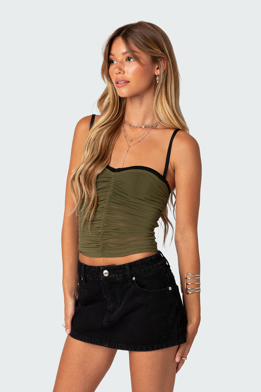 Moira Mesh Bra Top – edikted