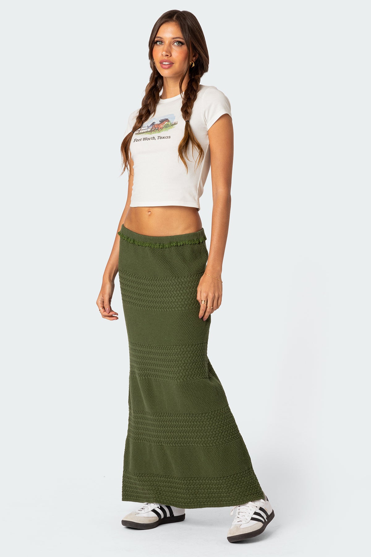 Garner Textured Knit Maxi Skirt