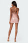 Ballerina Lace Up Sequin Mini Dress